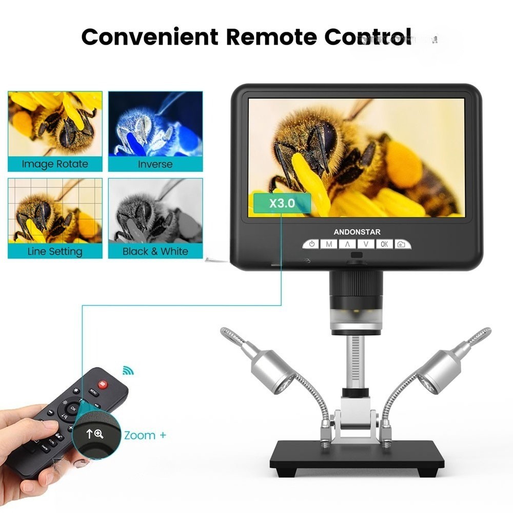 For Andonstar AD207S 7" UHD Digital Microscope For Electronics Soldering