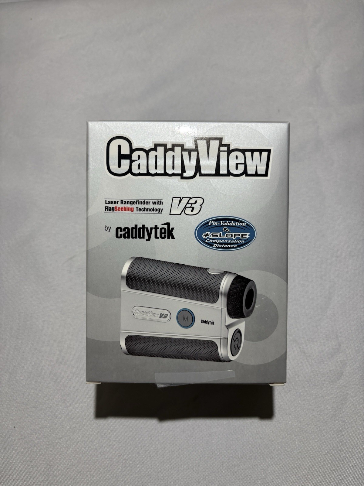 CaddyTek CaddyView V3 +Slope Golf Laser Rangefinder 6X Magnification Magnetic