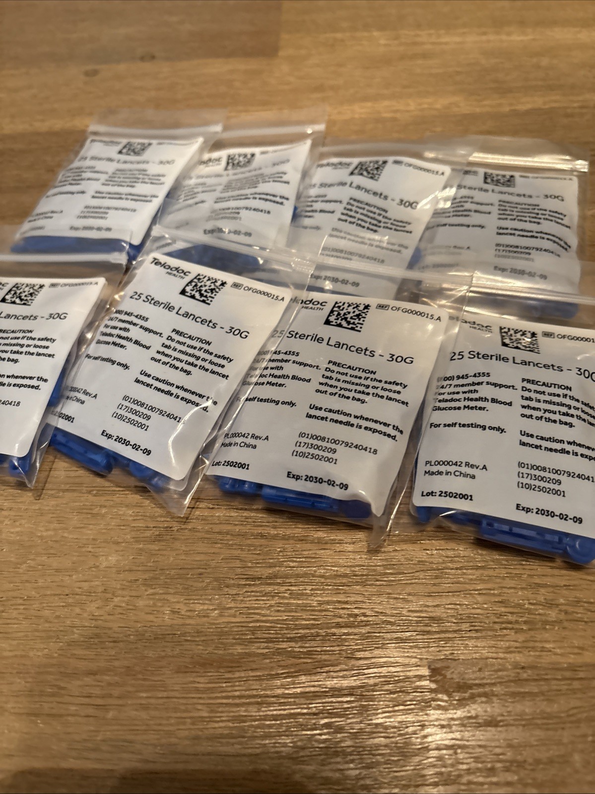 Lot 8 Sterile Lancets 30G