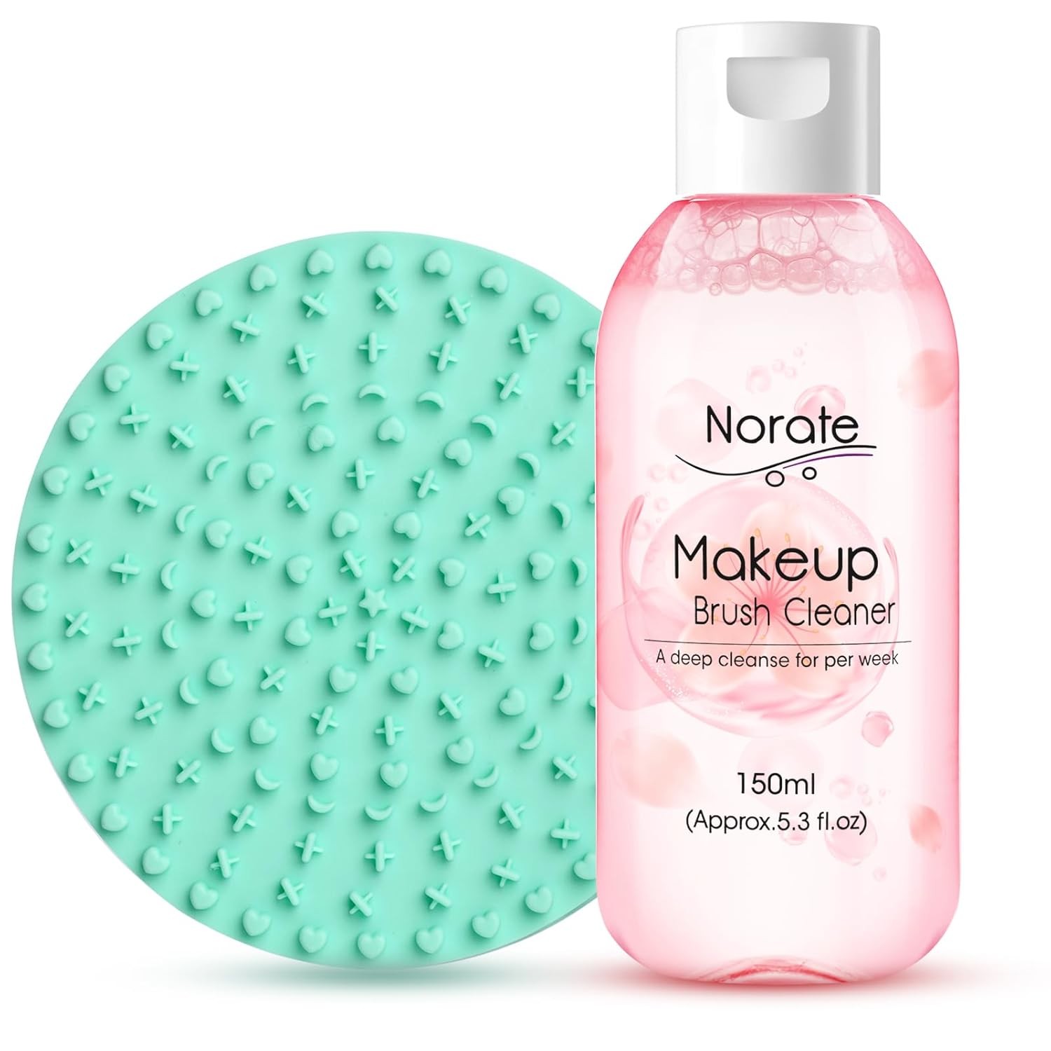 Makeup Brush Cleaner, Make Up Brush Cleaner Solution +Makeup Brush Cleansing Pad