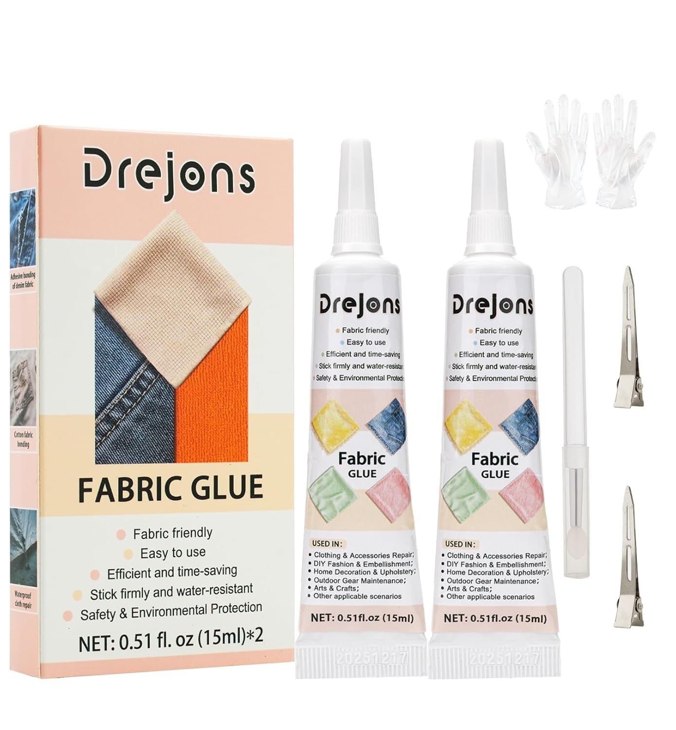 Fabric Glue Mighty Mend it Fabric Glue Permanent Clear Washable Clothing Glue