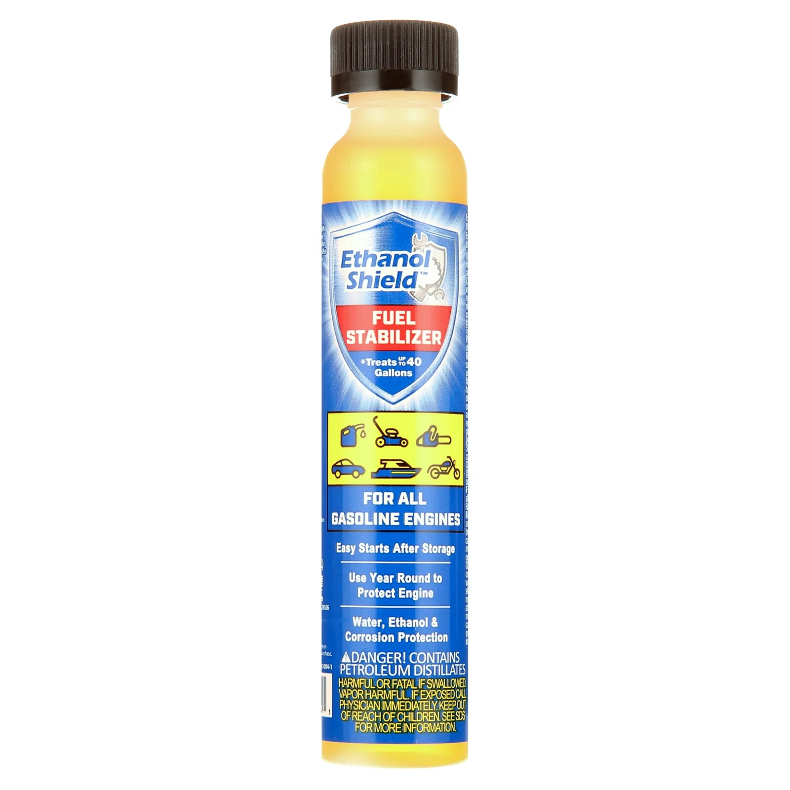 Ethanol Shield Fuel Stabilizer, Protects Fuel Line, Treats 40 Gallons - 4 oz.