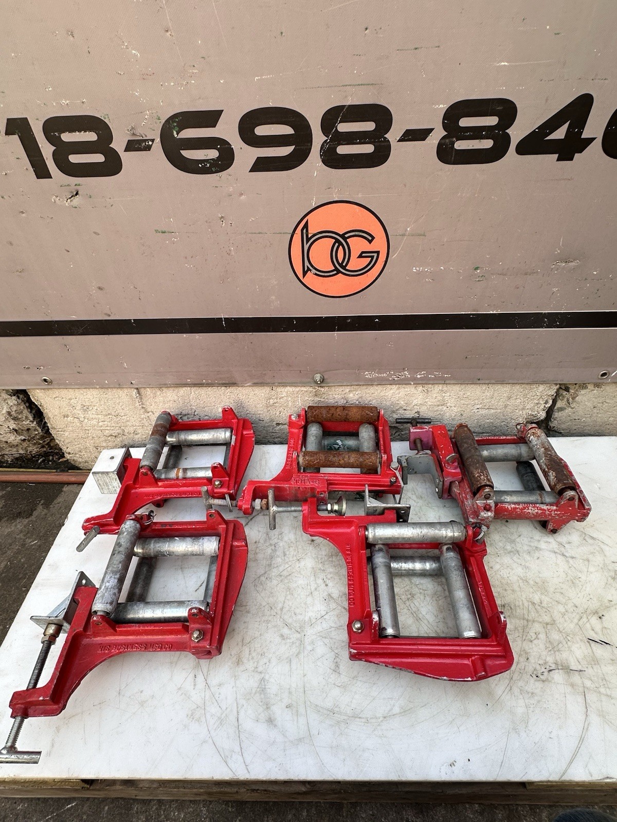 5 Clamp-on Tray Rollers HB1A-6" His Business mfg.