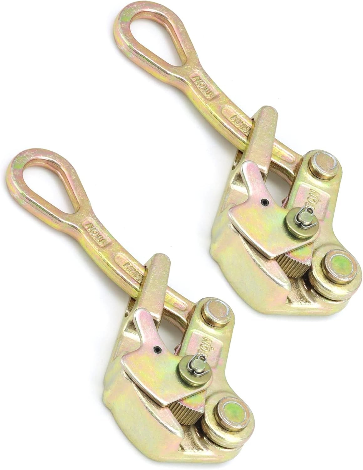 2 Pack 1 T Cable Grip Wire Grip Steel Rope Jaw Puller for Wire Rope, Pulling ...