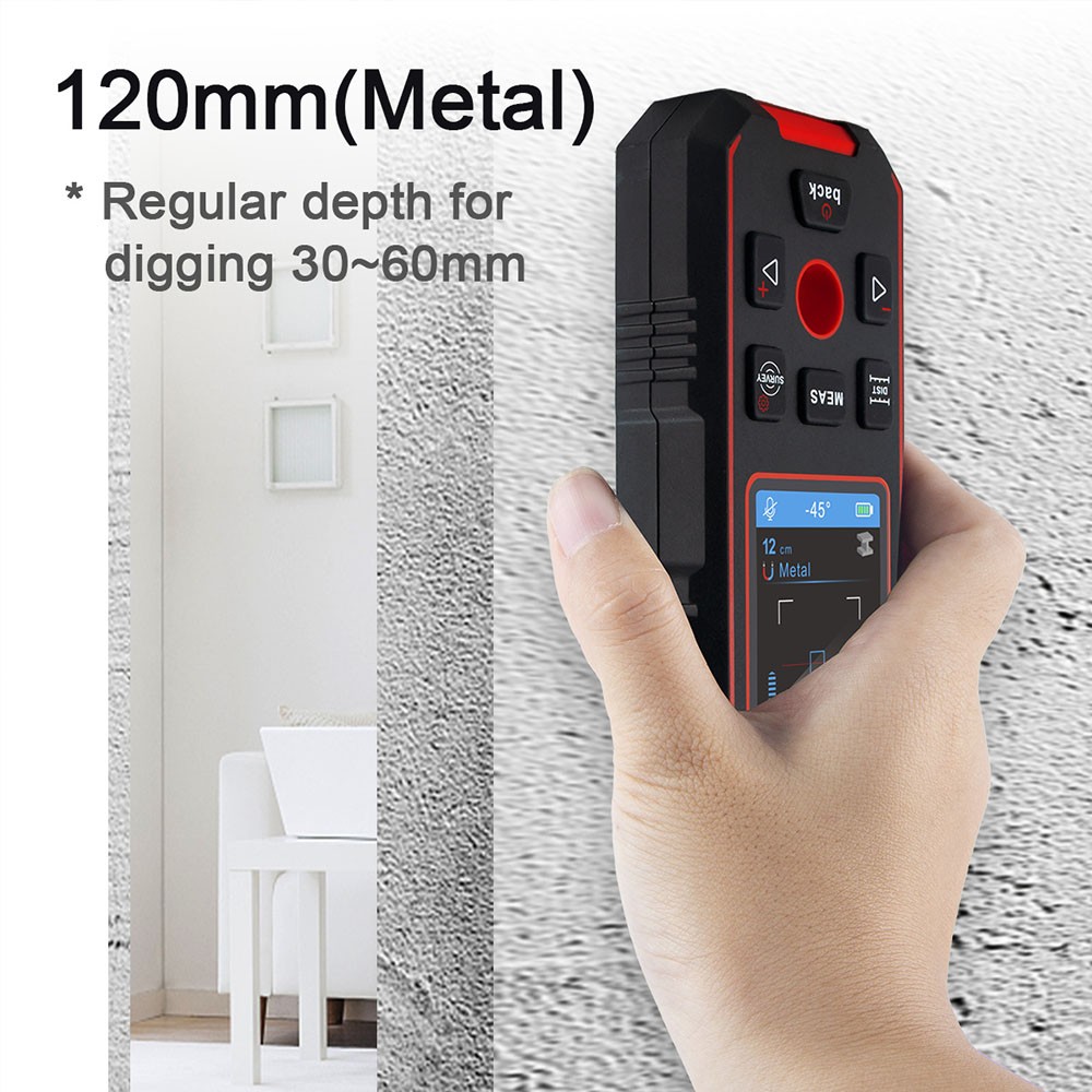 NF-518S Wall Scanner Stud Sensor Stud Detector Beam Detector Laser Rangefinder