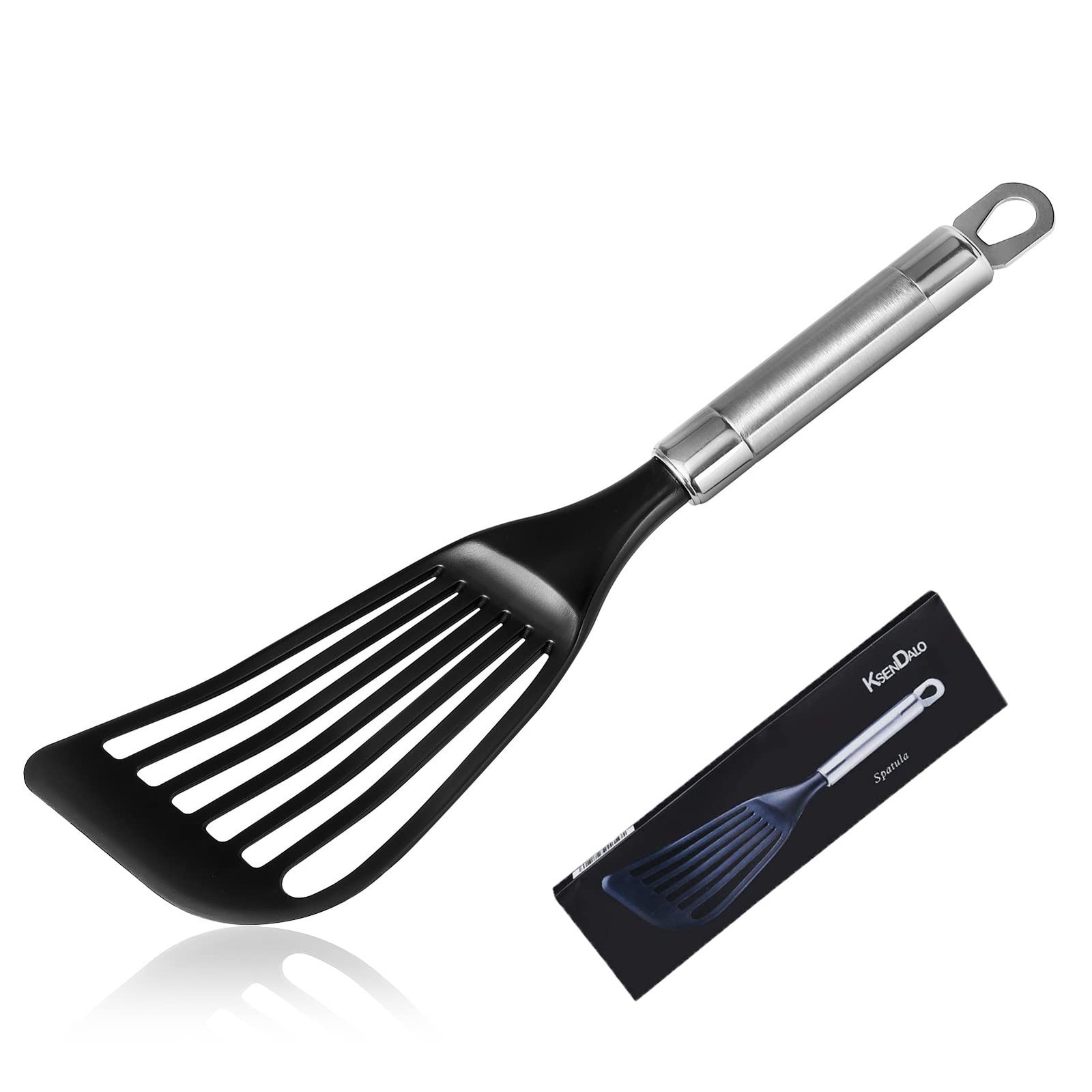Thin Spatula for Nonstick Cookware, Flexible Kitchen Spatula Turner for Fish/Egg