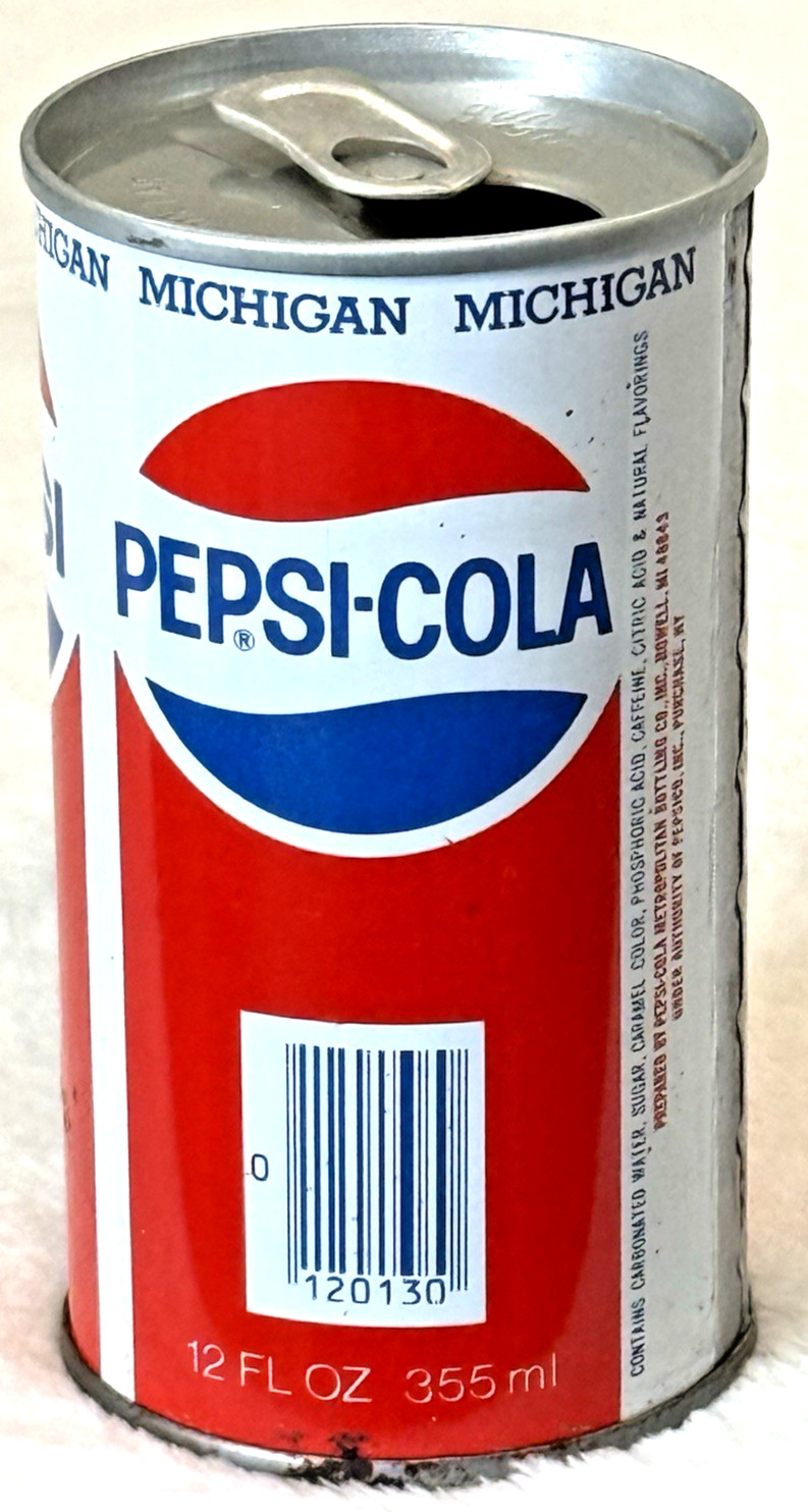 Vintage 1970's Pepsi-Cola-🇺🇸Howell, MICHIGAN-12 oz-Steel Soda-Pop Can