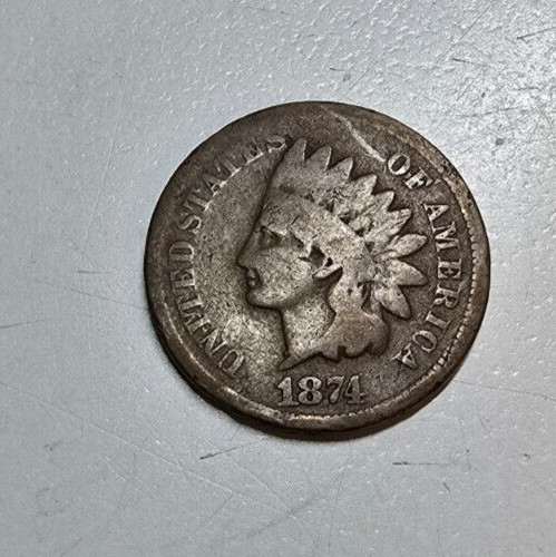 1874 indian head cent see photos ready to ship #582
