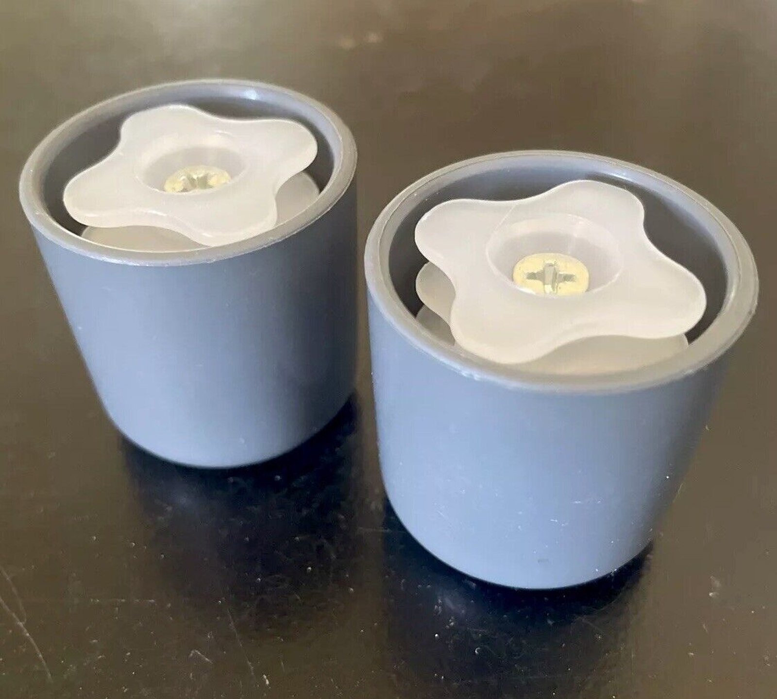 Extra Durable Walker Caps 1.25” Walkers 1 Pair Glides Replacement Rubber Gliders