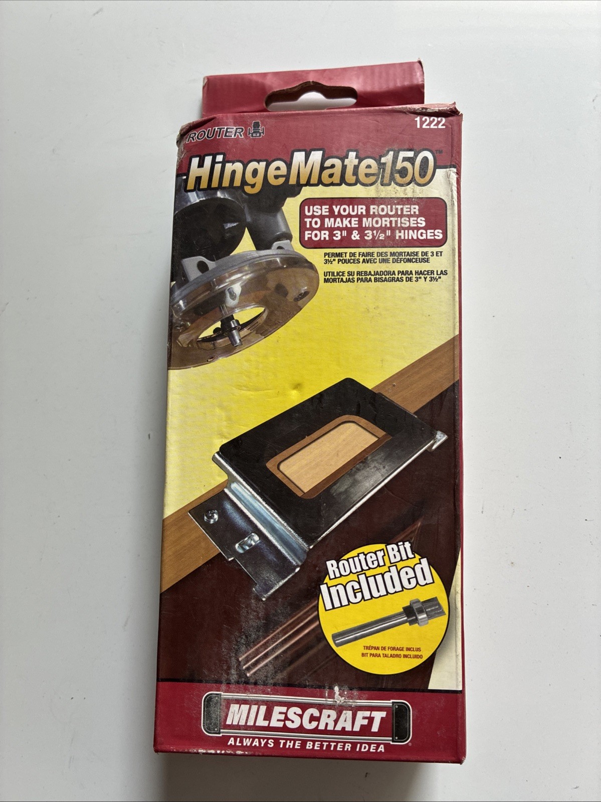 Hinge Mate 150 – Door Hinge Installation Kit/Mortiser Template (for 3" & 3-1/2"