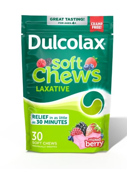 Dulcolax Saline Laxative Soft Chews, Fast-acting Laxative, Gentle Cons