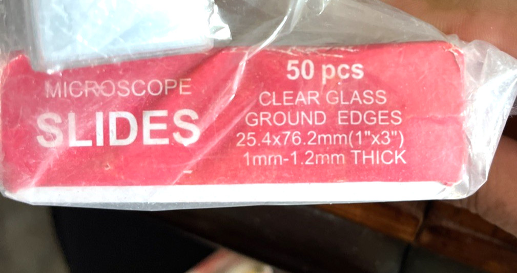 Vabiooth Rounded Edge Microscope Slides Kit 50 Pcs Pre-Cleaned Blank Microscope