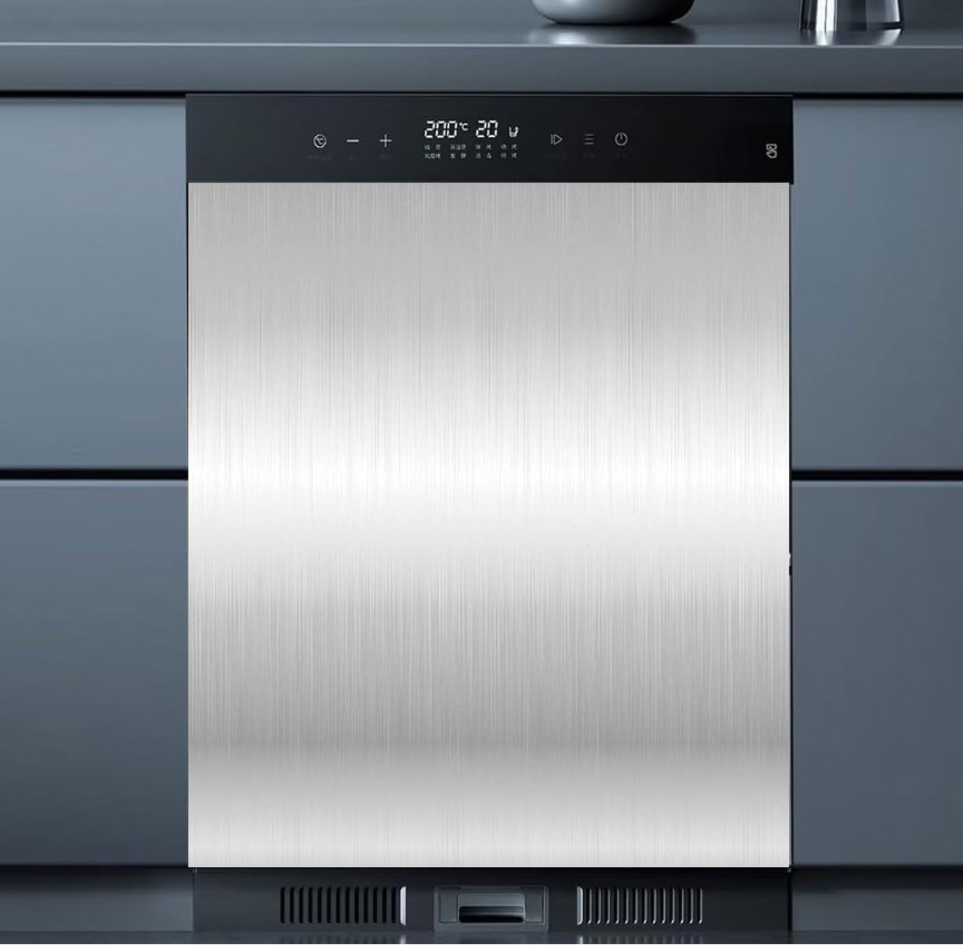 23 W x 26 H inches Dishwasher Cover Decorative Stainless Steel Magnet NEW