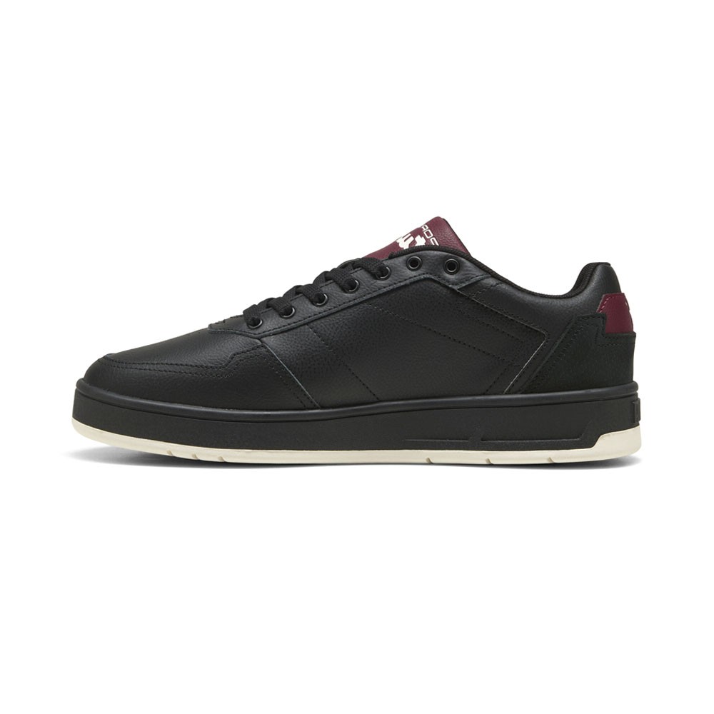 PUMA Porsche Legacy Court Classic Lux Mens Black Sneakers Casual Shoes 30887001