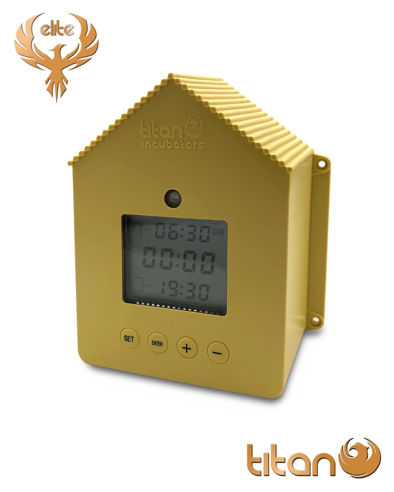Automatic Chicken Door Opener with Light Sensor and Timer Settings - ELITE