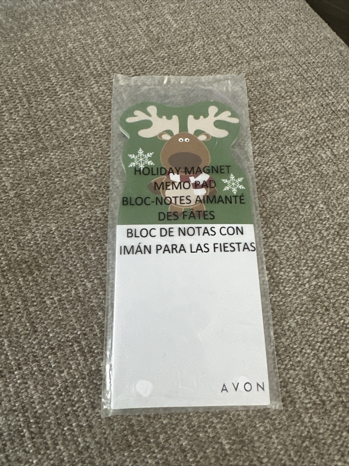 Holiday Magnet Memo Pad *REINDEER* New In Sealed Package. From 2013.