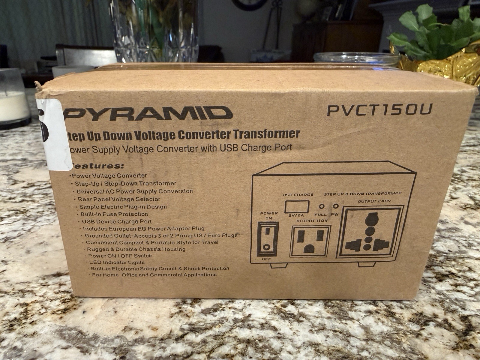 Pyramid Step Up Down Voltage Conversion Transformer Pvct150U