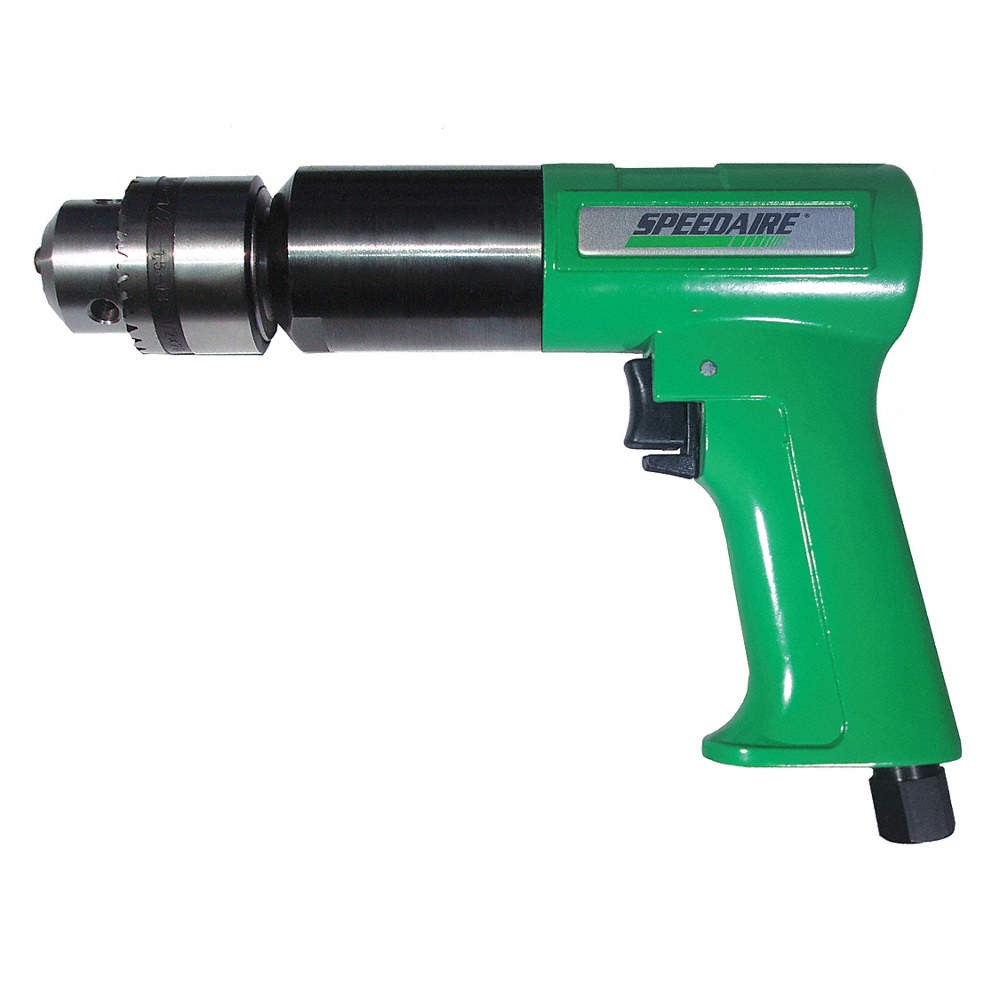 SPEEDAIRE 45YY16 Drill,Air-Powered,Pistol Grip,1/2 in 45YY16