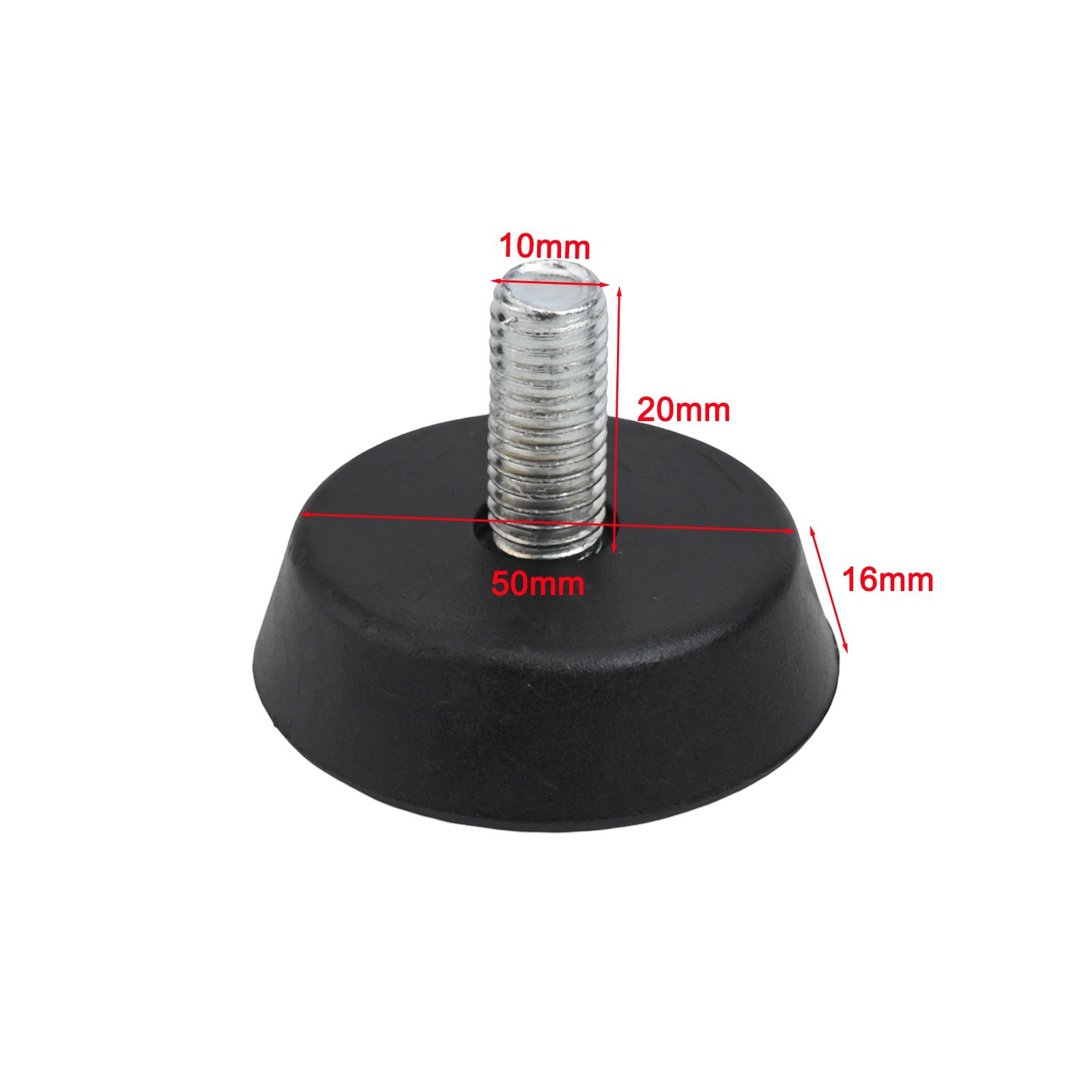 Vibration Damping Exercise Bike Foot Pads Set of 6 for Better Performance