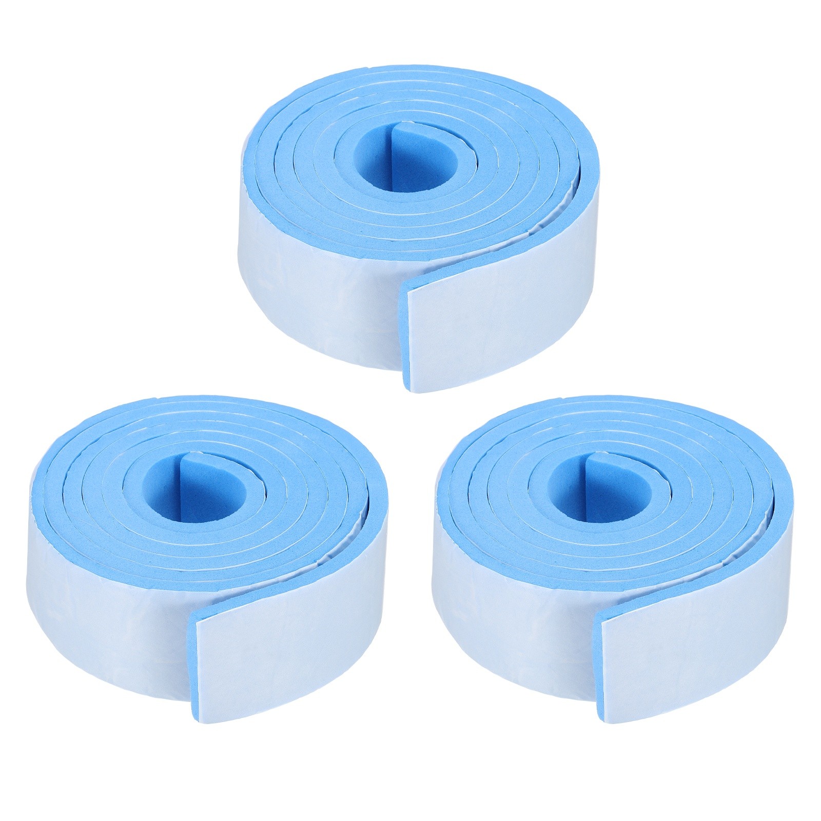 2Meter Self Adhesive Insulation Tape, Heating Edge Tape 3Pcs 50MM, Blue