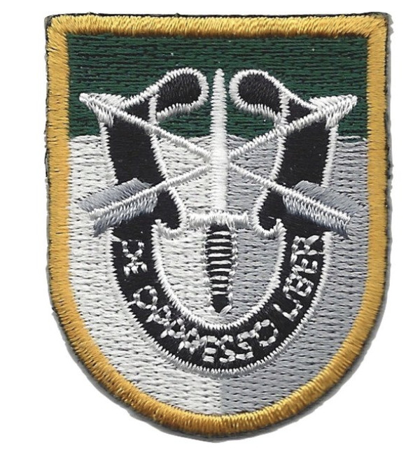 2" ARMY SPECIAL FORCES GROUP JFK FLASH EMBROIDERED PATCH