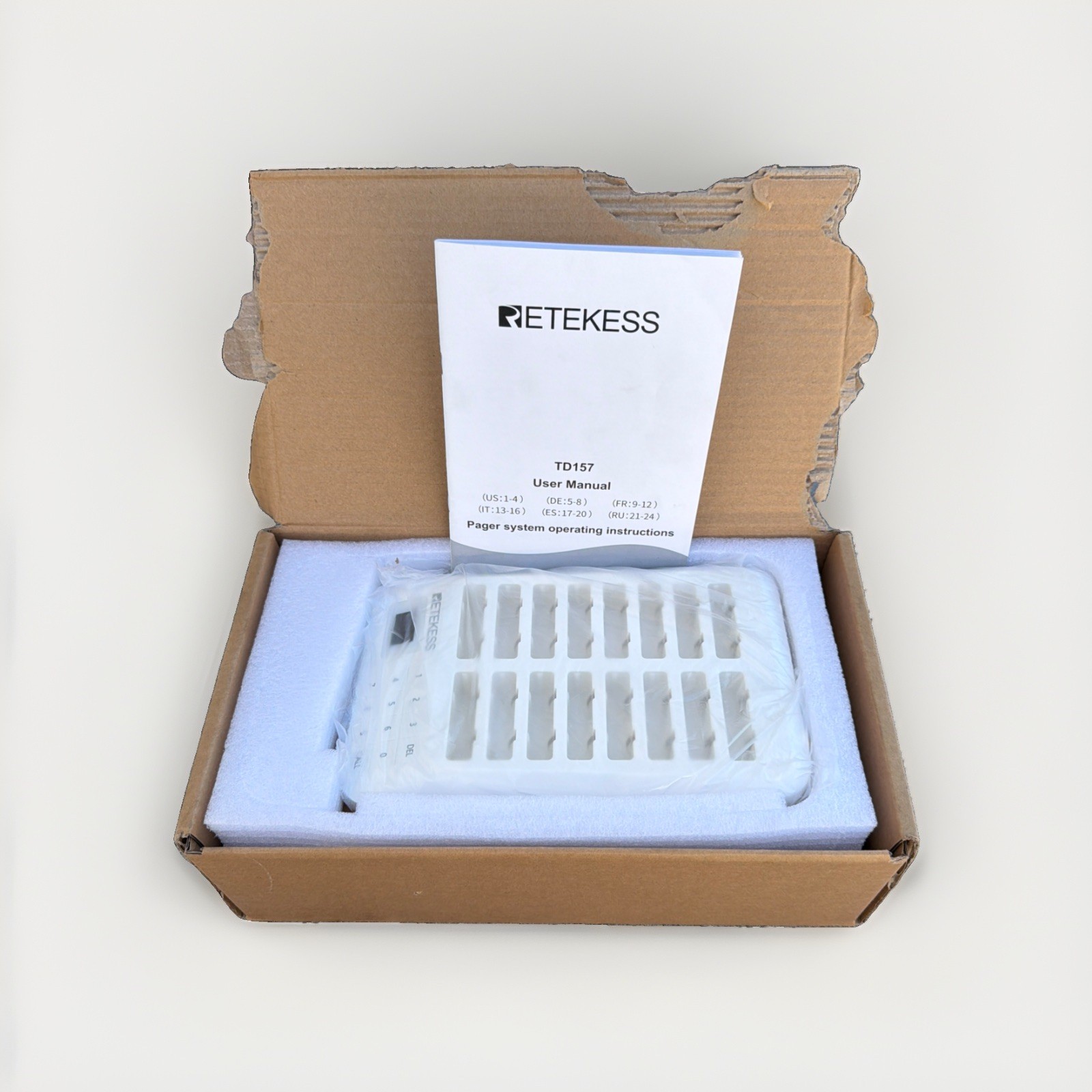 Retekess TD157 Restaurant Pager System,Pager For Restaurant 16 Pagers - New!