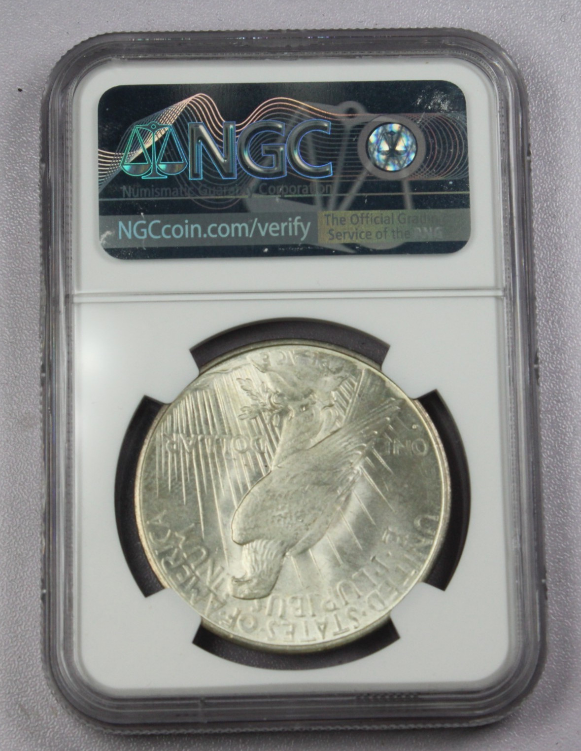 1934-D $1 Peace Silver Dollar NGC MS 62