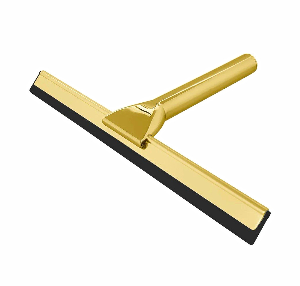 BAI Luxury Stainless Steel Shower Squeegee, Brushed Gold  100% Authentic