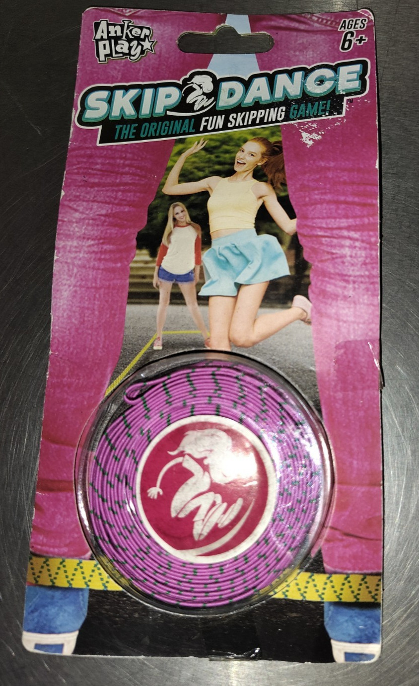 Pink Skip Dance Skipping Game By Anker Play~New Other On Card See Pictures Descr