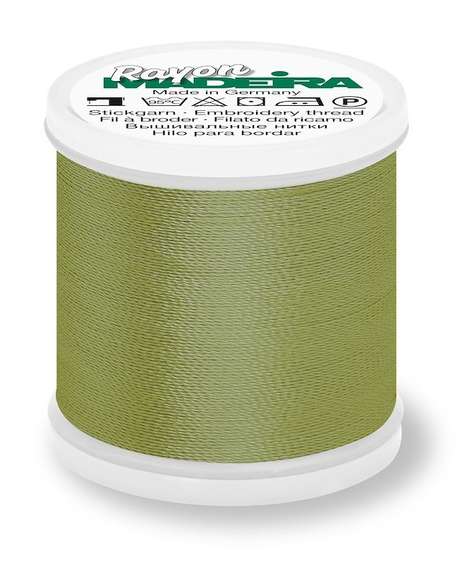 Madeira Rayon 40 machine embroidery thread 1000m spool 1156 light army green