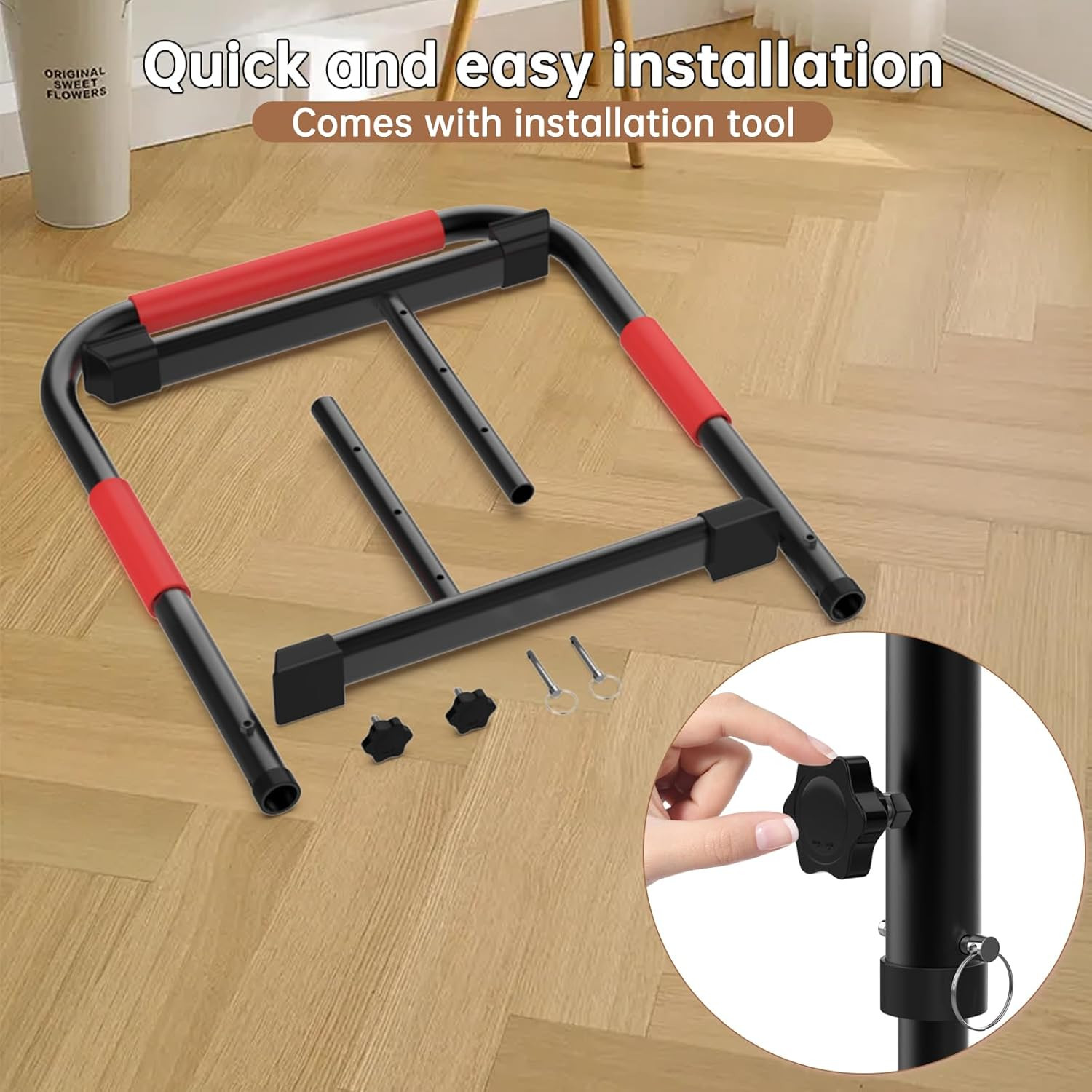 Adjustable Walking Pad Handle Only, 19.7 Inch Wide, 44 Inch Max Height