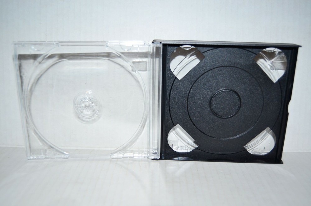 Double 2-Disc CD Replacement Case For Sony PlayStation 1 PS1 Video Game Holder
