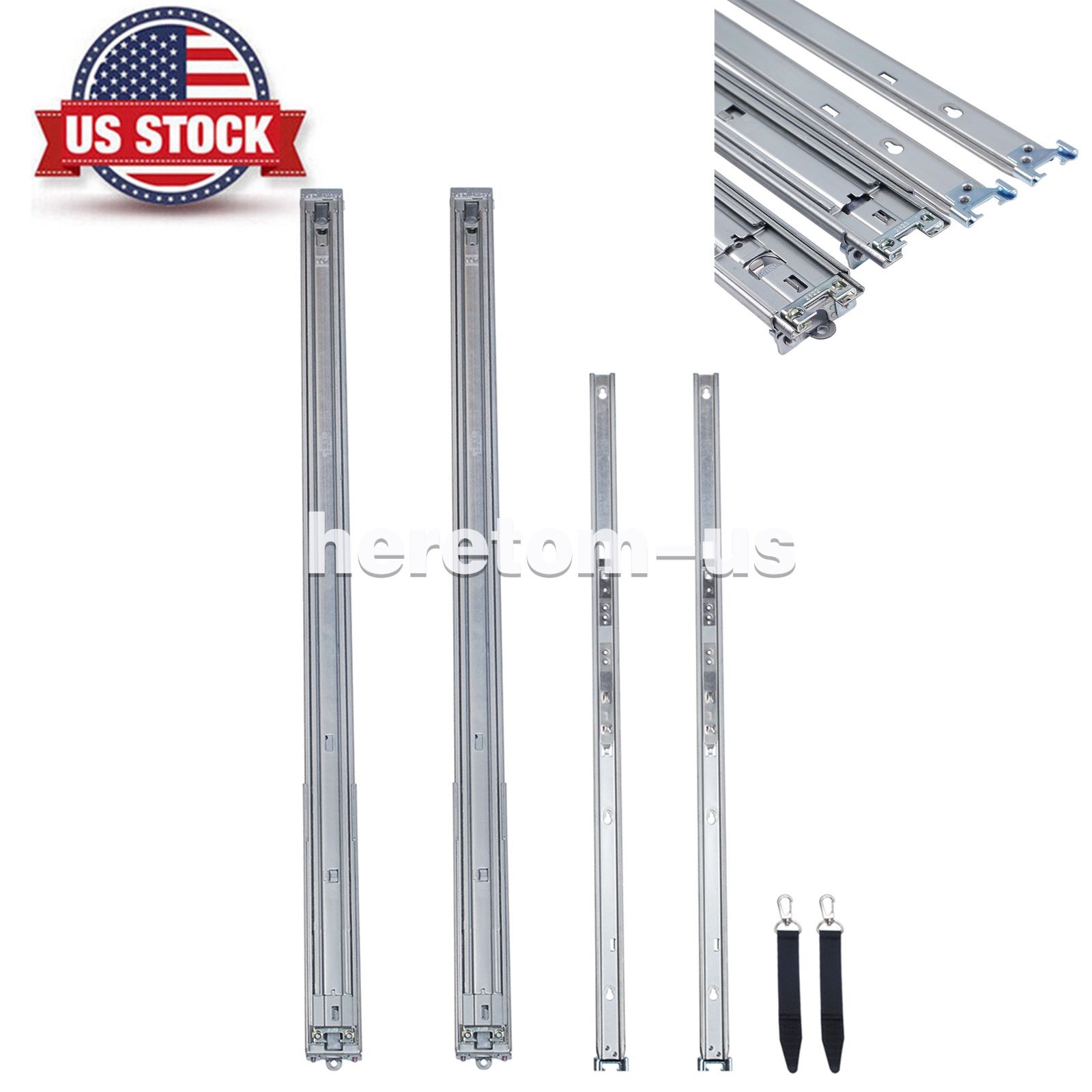 For HPE ProLiant DL360 G10+ G10 PLUS P20435-001 1U LFF Easy Install SFF Rail Kit