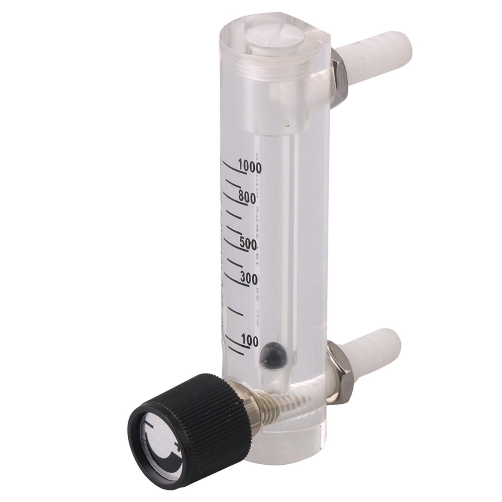 1001000ml/min Oxygen Air Gas Flowmeter Control Valve Copper Connector