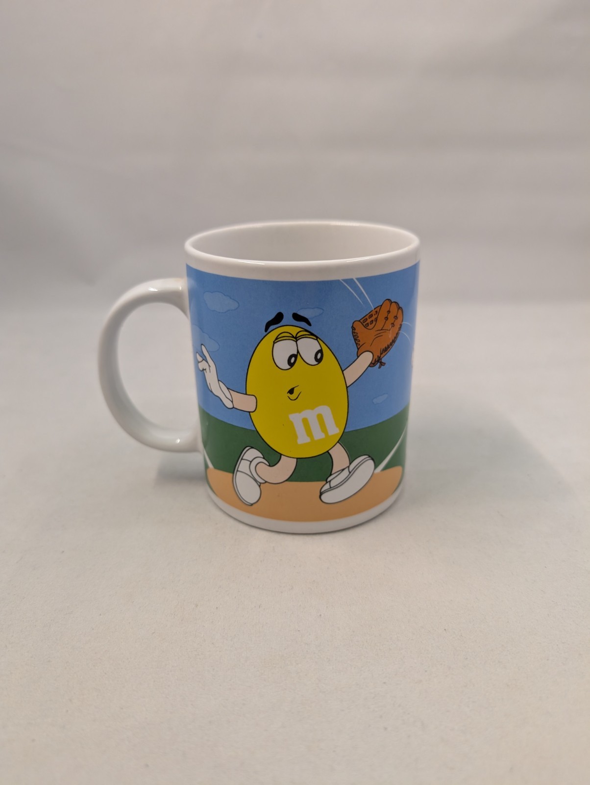 Galerie 2003 M&M Collectible Mug – Baseball & Golf Characters – Used Promo Mug