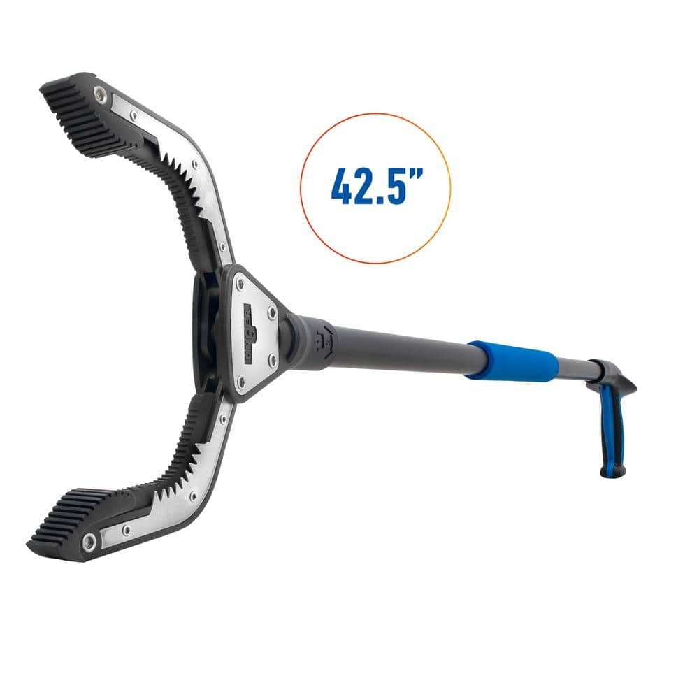 Unger Rugged Reacher Heavy Duty Grabber Tool for Outside Clean-up, 42.5