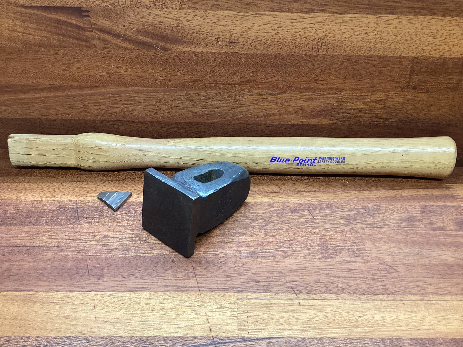 Vintage Blacksmiths Flatter Hammer  1 Lb 15oz Head NOS Blue-Point Handle L👀K !