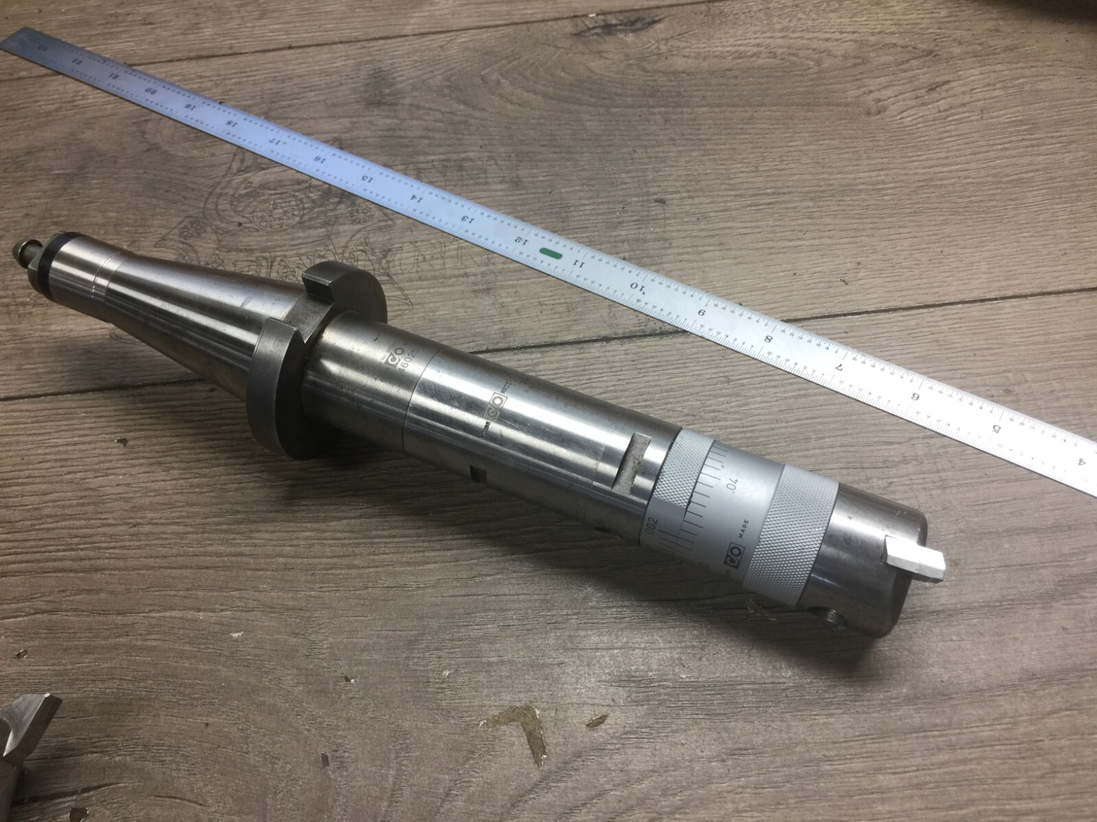 SWISS MADE CO BORING HEAD X .0002 " DIA  2 3/4 - 3 3/4 - 4 " W. NMTB40 SHANK