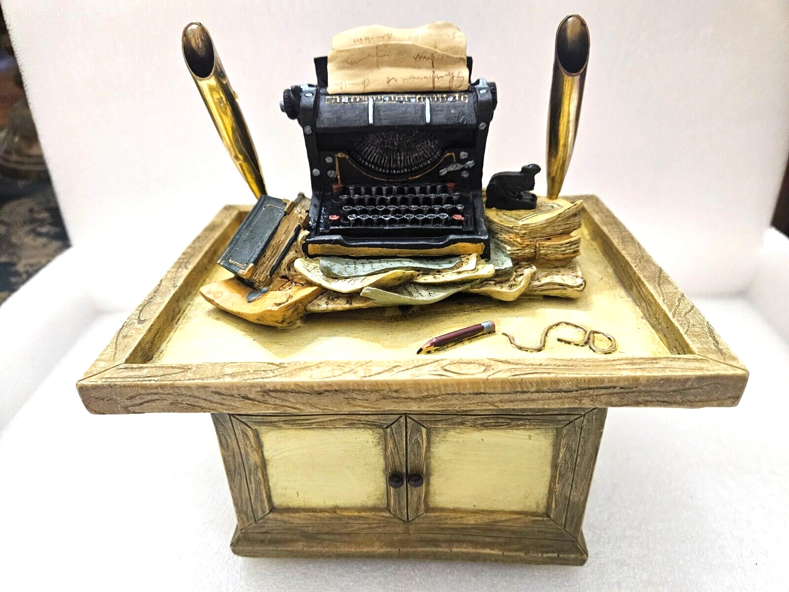 One of a Kind Vintage Element Desktop Pen/Pencil Holder/Music/Working Waterfall.
