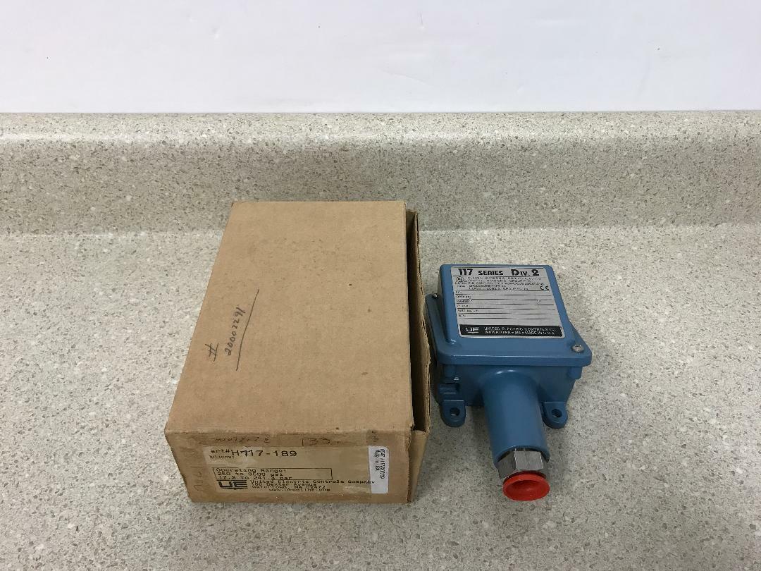 United Electric Controls H117-189 New