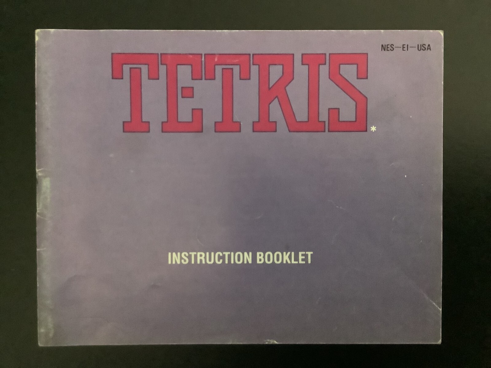 Tetris NES Nintendo Instruction Manual Only - Good Shape