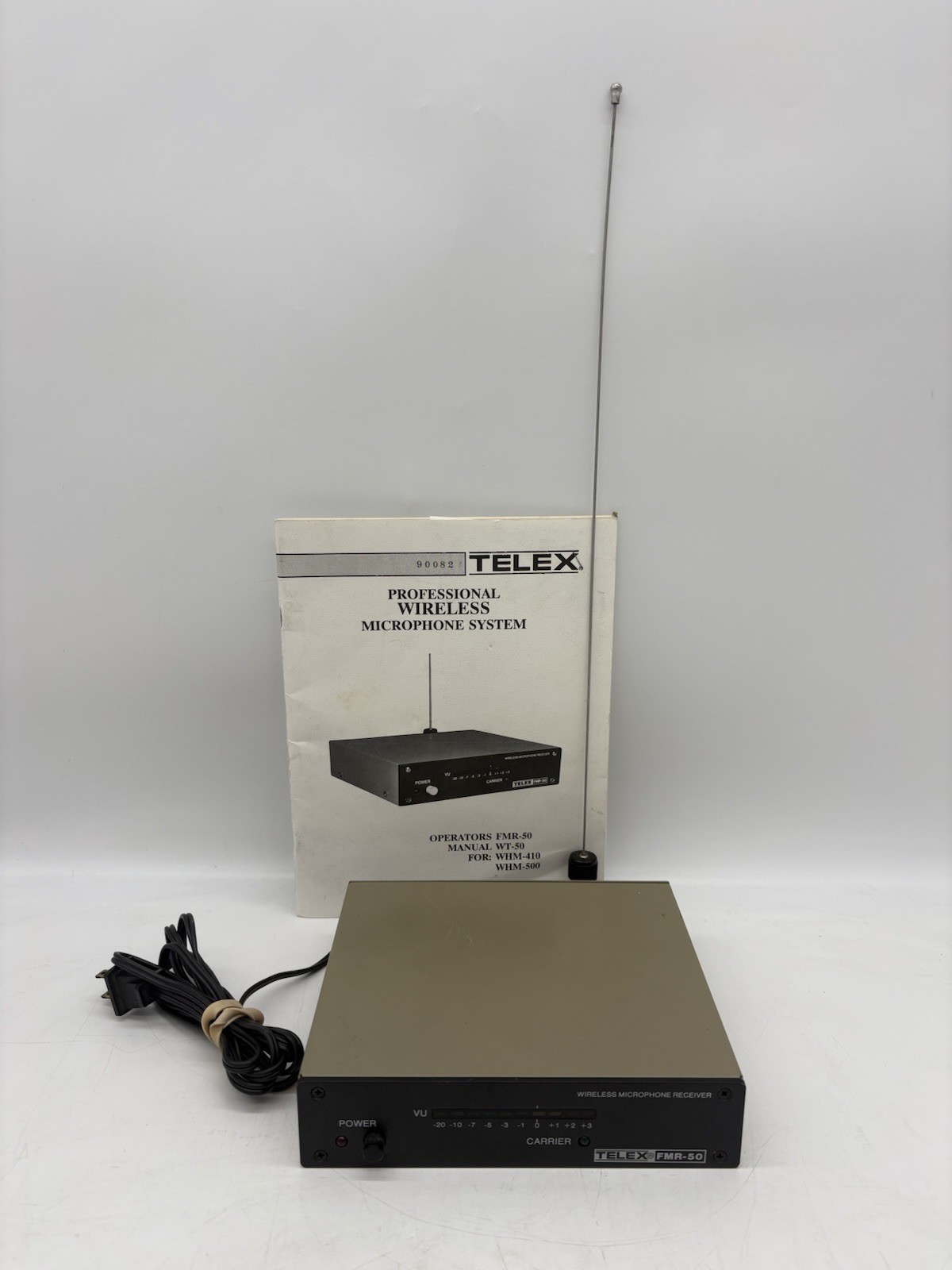 TELEX FMR‑50 Professional Wireless Microphone Receiver w/Antenna & Manual WORKS