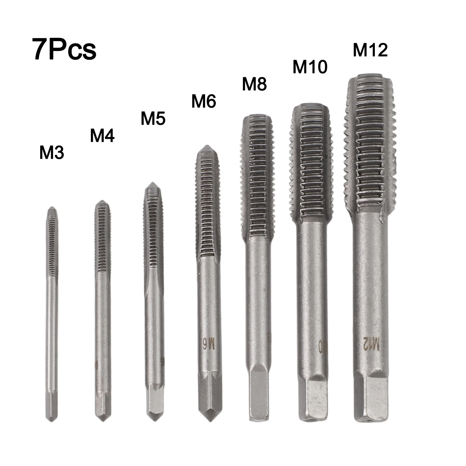 Tap Drill Bits Spiral Pointed Tap Hand Tools Kit M3-Metric Right Hand