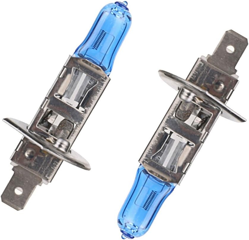 2 X Car Vehicle Bright H1 55W 6000K Xenon Gas Halogen Headlight White H1 55W