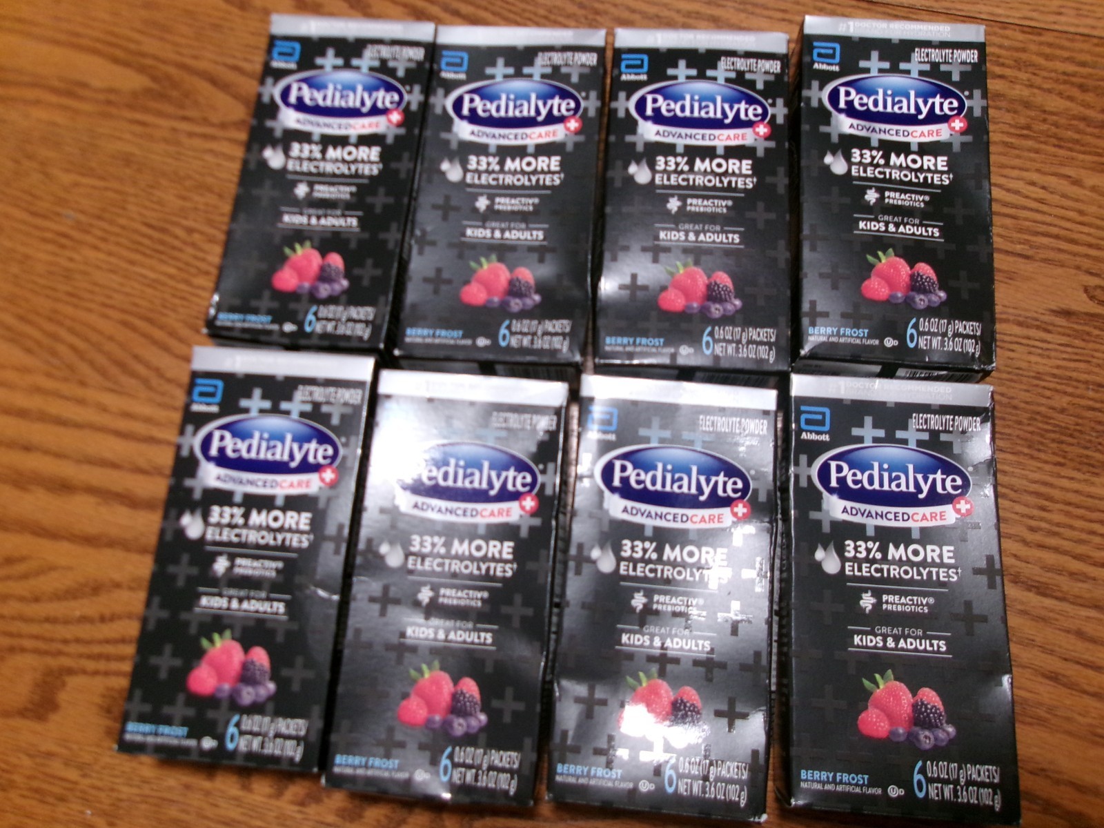 8 boxes - 6ct per box - Pedialyte Advanced Care Powder exp 9/2027