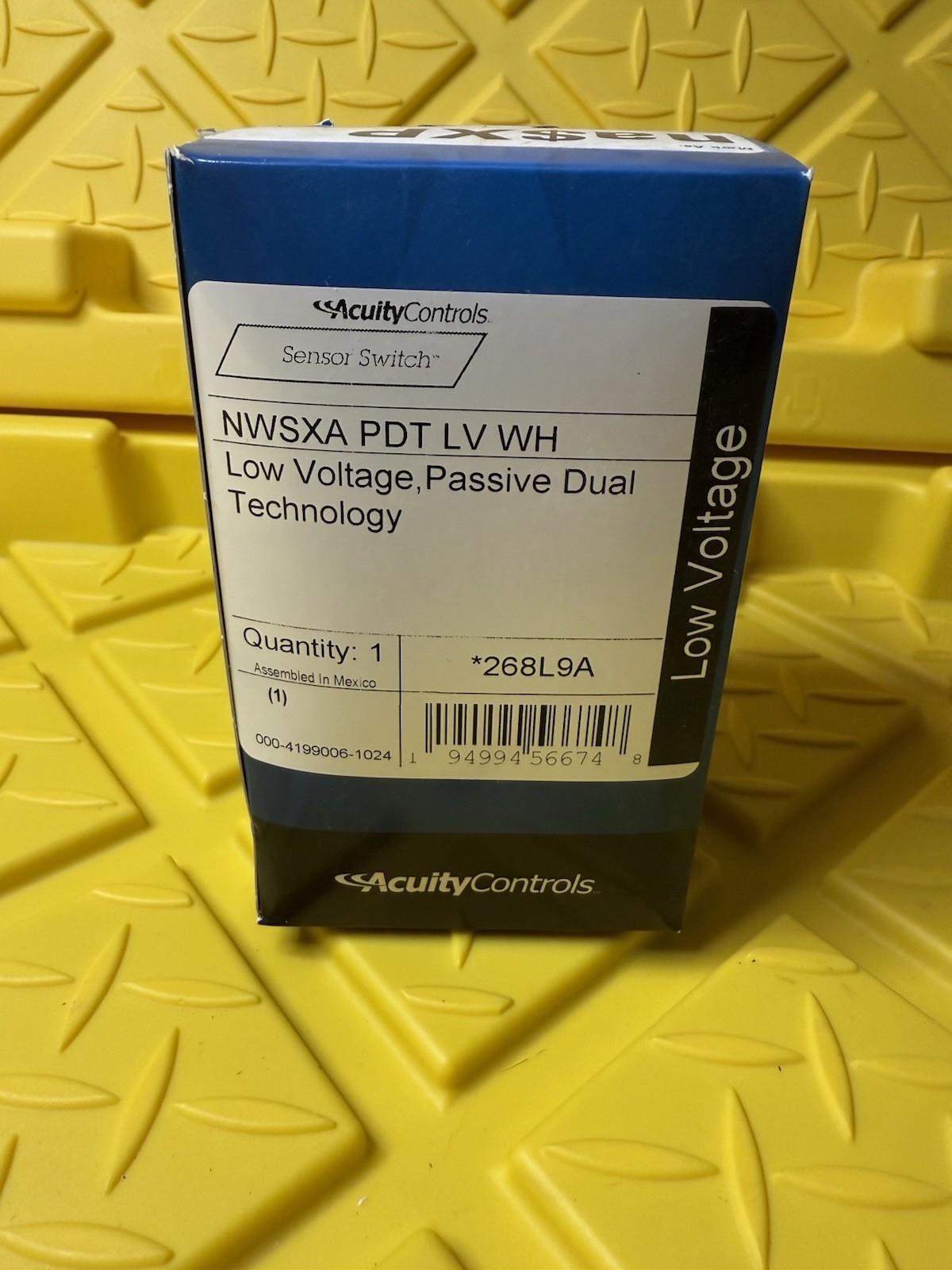 Acuity Controls NLight NWSXA-PDT-LV-WH Occ.Motion Sensor Dimmer,