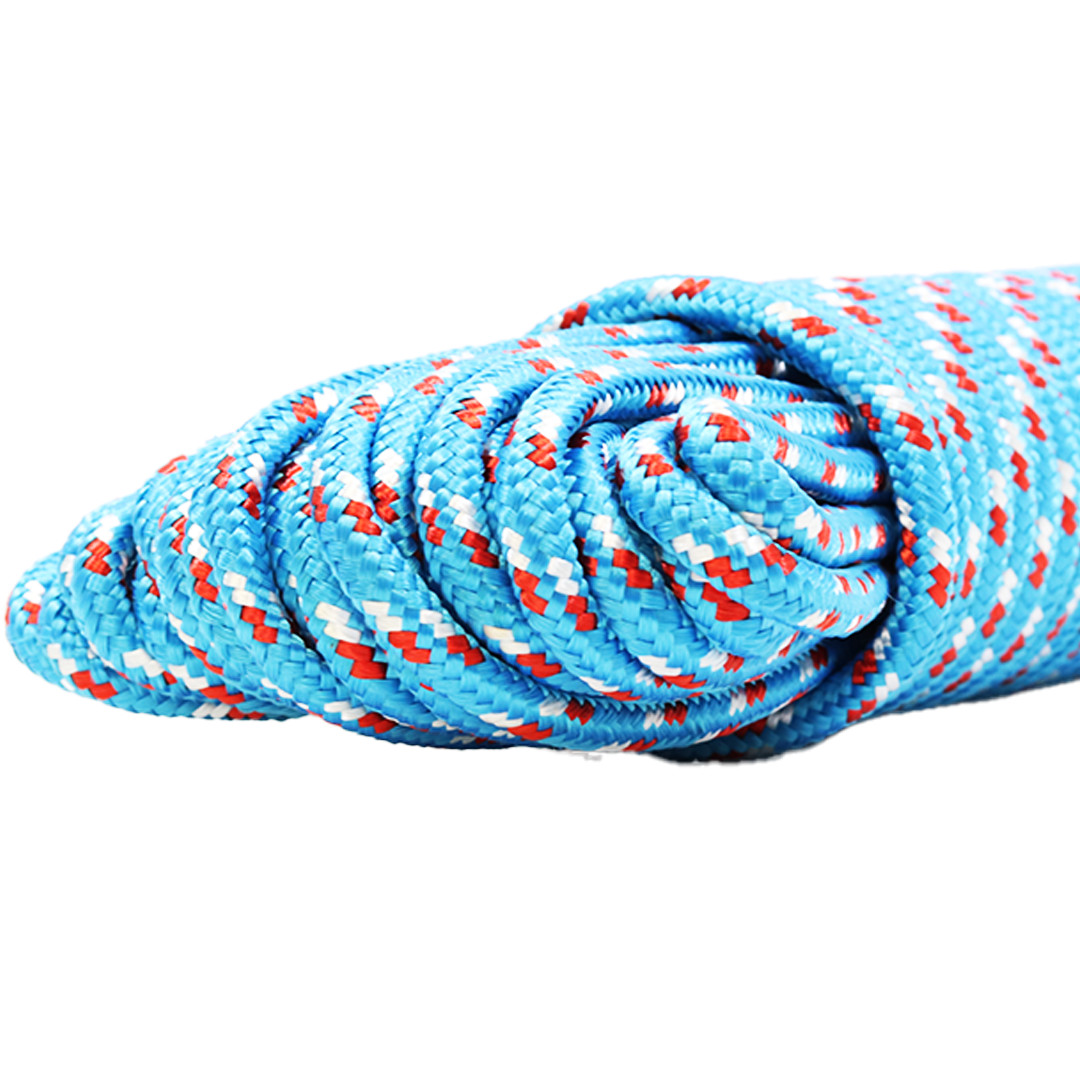 3/8" x 100' Utility Diamond Braided Polypropylene Multi Purpose Rope - BoxerTool