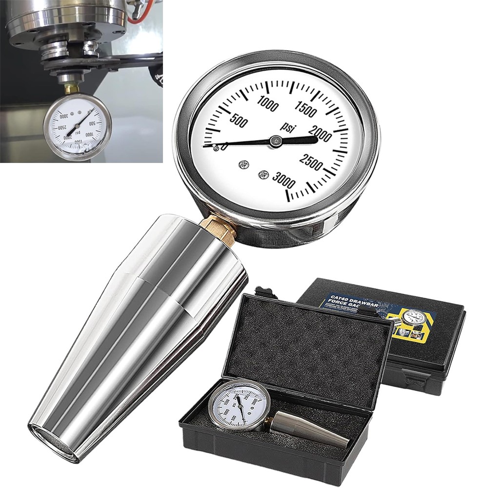Spindle Drawbar Force Gauge Tester Checker Tool for All CAT 40 Machines & Bt 40