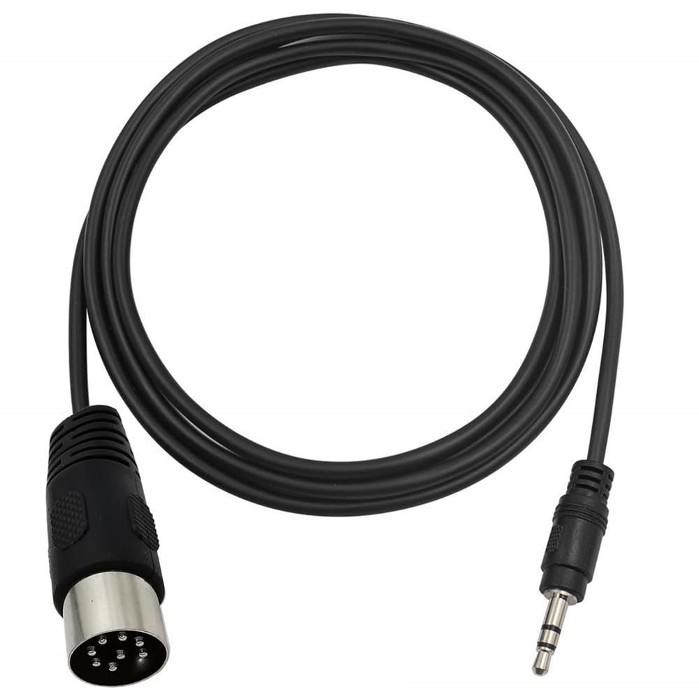 8 Pin DIN to 3.5mm Cable 8-Pin DIN Plugs Male to 3.5mm TRS Male Jack Stereo P...