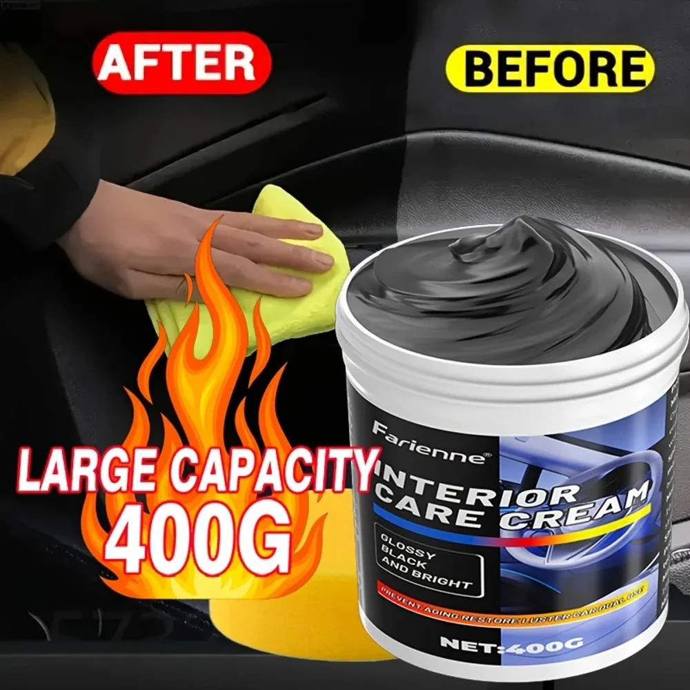 NEW Heavy-Duty Car Plastic Renovator Wax - Fast-Acting Scratch Repair, Restores
